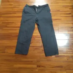 ブラック チェック柄 ワークパンツ