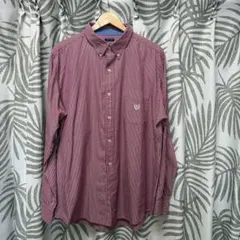 CHAPS ストライプ柄 長袖シャツ XL