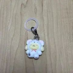 サンリオ　めじるしアクセサリー　ふわふわスノー　ポムポムプリン