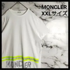 【入手困難】モンクレール☆ビッグロゴ Tシャツ 裾ロゴ XXL 超人気デザイン