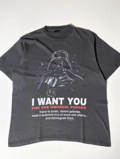 90s USA製フェード！ダースベイダー｜I want you｜XL｜ブラックのサムネイル