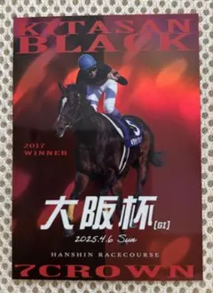 キタサンブラック　武豊　キラカード　JRA 非売品 阪神競馬場