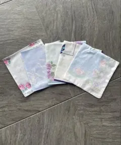 【新品】HANAE MORI 花柄ハンカチ 5枚セット まとめ売り