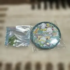 サンリオ　ポチャッコ　キラキラBIG缶バッジ　グミチュアチャームセット