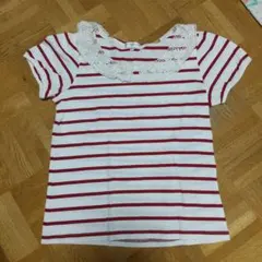 ボーダーTシャツ　赤