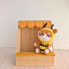 ハムスターとお花ポシェットのあみぐるみキーホルダー - メルカリ