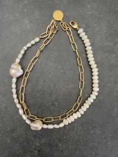 By alona パールチェーンネックレスチョーカー　バーニーズニューヨーク