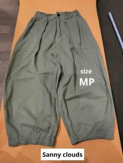 サニークラウズ チノブカパン オリーブカーキサイズMP