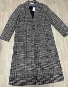 グレンチェック チェスターコート
