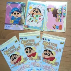 日本未発売 クレヨンしんちゃん トレーディングカード 3袋 + 3枚おまけ