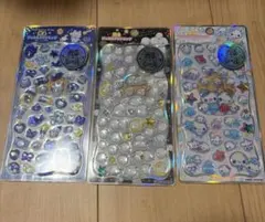 カミオジャパン 光るジュエルプチドロップシール 3枚セット　 あわわちゃん
