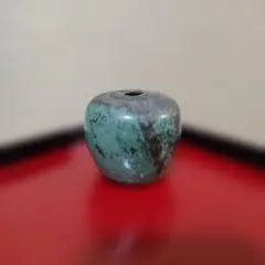 陶器 花瓶 一輪挿し 貫入 緑色