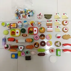 おもしろ消しゴム　食べ物モチーフ消しゴム約50個セット