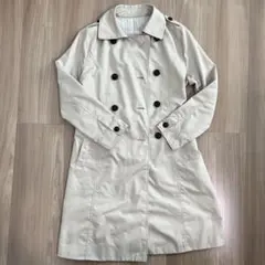 ベージュ トレンチコート ウエストベルト付き