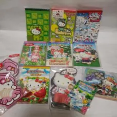 ご当地　ハローキティ メモ帳12冊セット 日本製