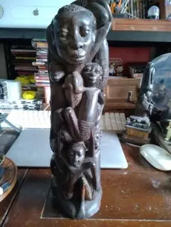 呪物　フェティッシュ　アフリカ　カメルーン　マンビラ族　土人形　置物　民芸品 呪物 フェティッシュ マンビラ族 アフリカ カメルーン 土人形