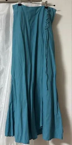 ロングスカート ターコイズブルー PAGEBOY