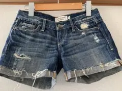 美品！Abercrombie & Fitch ダメージショートパンツ 00