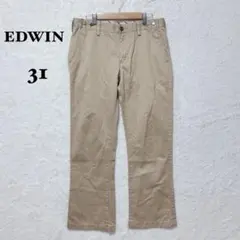 エドウィン チノパン ストレート 31 カジュアル ベージュ オフィスカジュアル