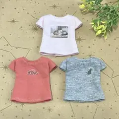 リカちゃん　いろいろデザインTシャツ【3着セット】