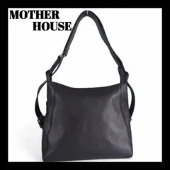 美品⚫︎マザーハウス レン2way ハンドバッグ トートバッグ レザー 黒 
