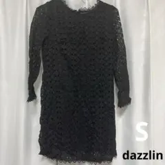 dazzlin レースレトロワンピース　S ブラック
