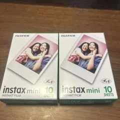 チェキ用フィルム 10枚入 2パックセット　INSTAX MINI JP