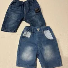 futafuta デニム 半ズボン 2枚セット