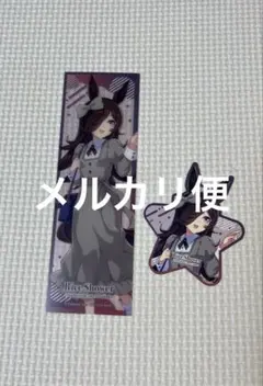 ウマ娘 ららぽーと 缶バッジ ステッカー ライスシャワー - メルカリ