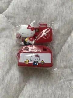 ハローキティ　なつかしアイテムミニチュアコレクション　ボストンバッグ　カメラ