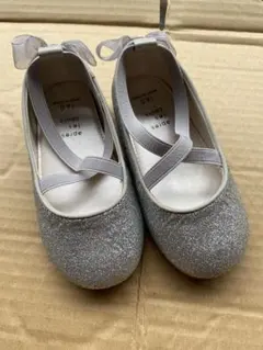 après les cours シルバー バレエシューズ 16.0