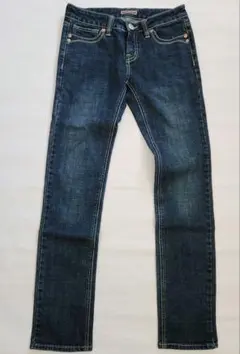 〈美品〉ダークブルー スリムフィット デニム