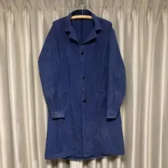 ユーロヴィンテージ 70s-80s ドイツ ワークコート アトリエコート 青系