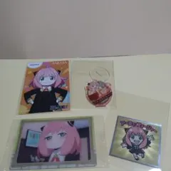 スパイファミリーマンチョコシール　＆アクスタ＆カード　アーニャセット