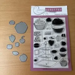 ClearlyBESOTTEDstamps ケーキクリアスタンプ＆ダイカット