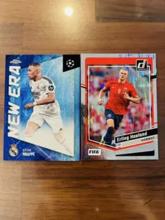 topps PANINI サッカーカード　ムバッペ　ハーランド　インサート
