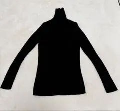 UNIQLO タートルネックニット薄手 블랙