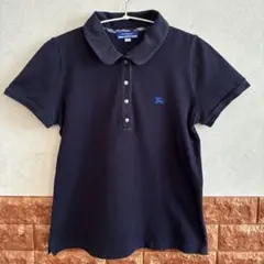 BURBERRY BLUE LABEL ポロシャツMボタンホース刺繍ノバチェック