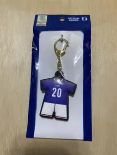 サッカー日本代表 20.久保建英 ユニフォーム型ラバーキーホルダー　新品
