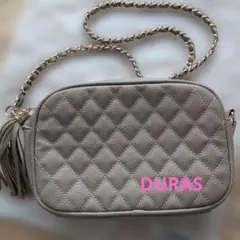 DURAS キルティング グレーショルダーバッグのサムネイル