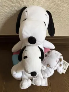 SNOOPY スヌーピー　Lぬいぐるみ うきわ ぬいぐるみマスコット３点おまとめのサムネイル