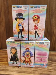 ワンピース ワールドコレクタブル カマバッカ王国 5種　※E少し箱凹み有り