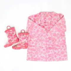 Pluie Pluie プリュプリュ 子供用 レインコート&レインブーツ 5歳