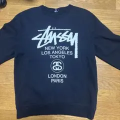 激レア 90s USA製 ステューシー モノグラム SSリンク スウェット L 激レア 90s USA製 ステューシー モノグラム SSリンク スウェット L