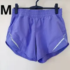 パープル M Athletic Works ショートパンツ メッシュ ランニング