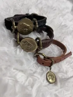 IL BISONTE イルビゾンテ レザーブレスレット3点