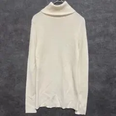 UNIQLO ニット セーター オフホワイト 上品 Mサイズ シンプル 着回し