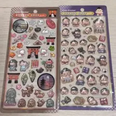 正規品】和柄 ボンボンドロップシール 舞妓さん お相撲さん 2種セット
