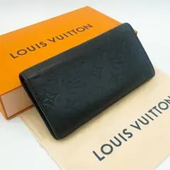 極美品】ルイヴィトン モノグラム シャドウ ブラザ 長財布 ブラック