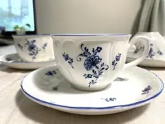 カップ＆ソーサー3客セット。ノリタケ食器、クラフトーン、3客